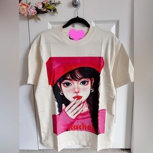 NWT manga printing Tshirt